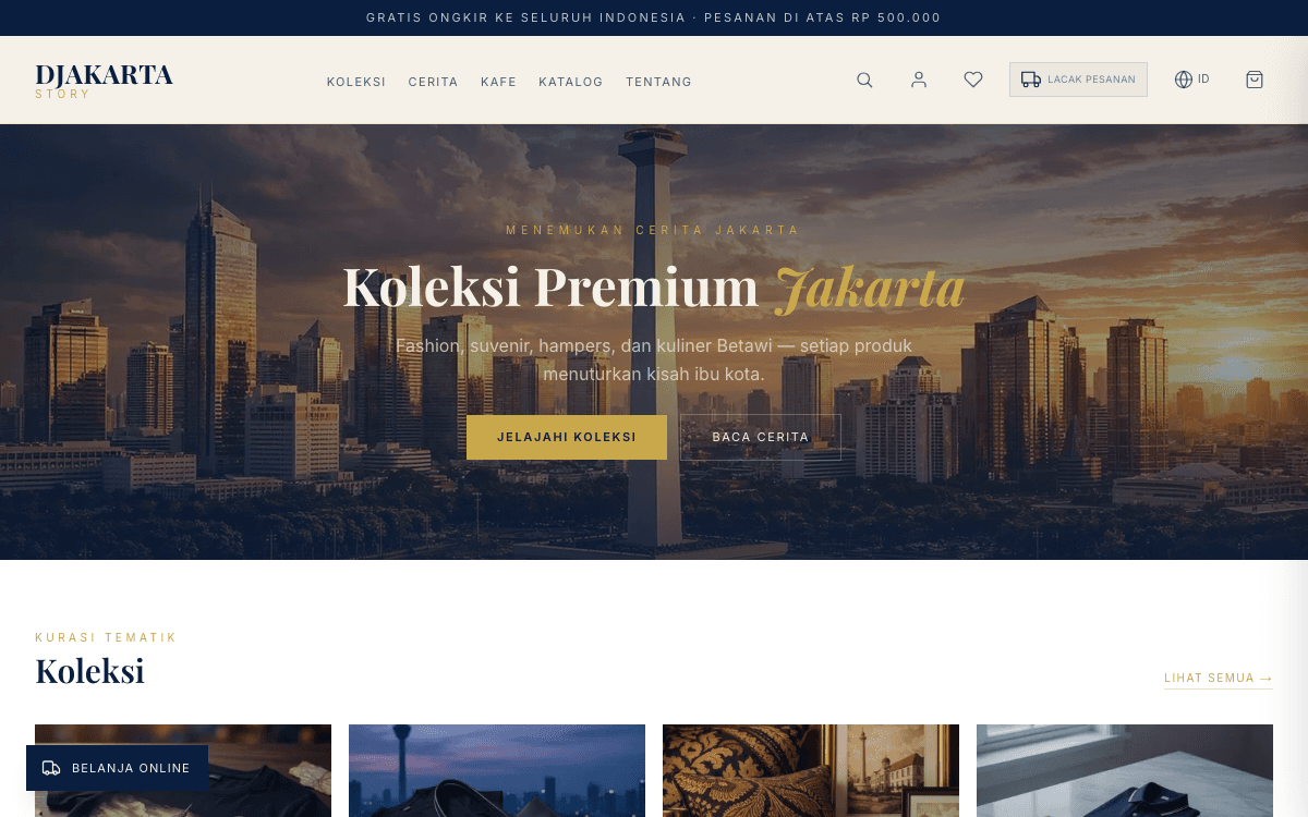 Djakarta Story website