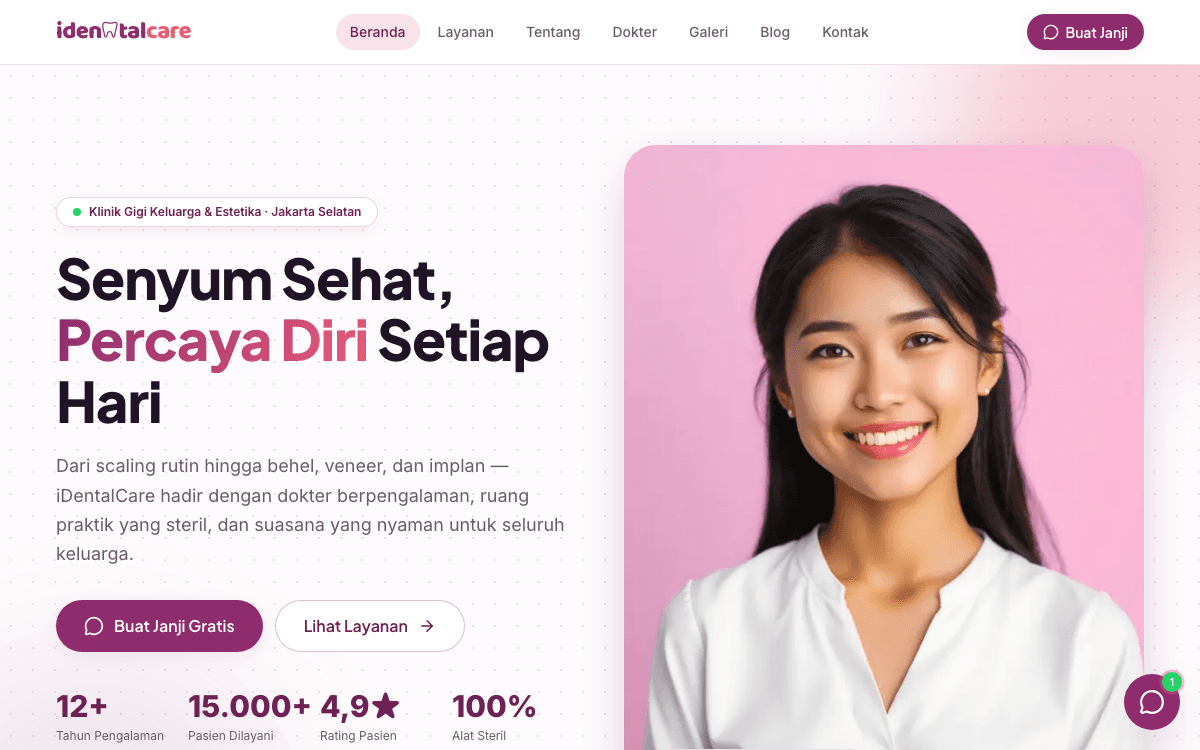 iDentalCare website
